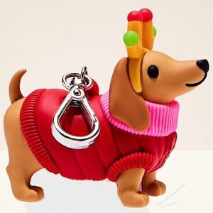 Dachshund with Light Up Anthers Christmas Hand Sanitizer Holder by Bath & Body